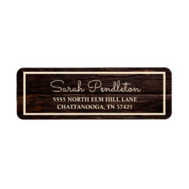Rustic Wood Cream Address