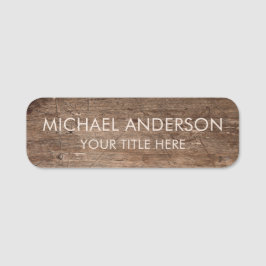 Rustic Wood Custom  Namensschild