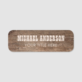Rustic Wood Custom  Namensschild