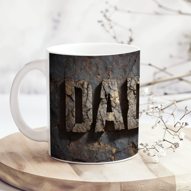 Rustic Wood Fathers Day Dad Coffee Mug Kaffeetasse (Von Creator hochgeladen)