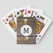 Rustic Wood Monogram kreiert Ihren eigenen Biernam
