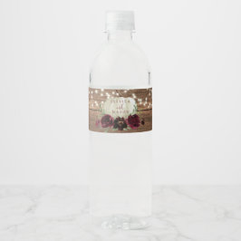 Rustic Wood Pumpkin Hochwasser Flasche Etikett