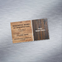 Rustic Wood Tone Business Card
