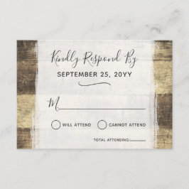 Rustic Wood Vintag Country Farm Stall Wedding RSVP