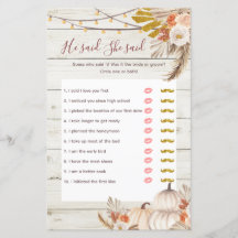 Rustic Wood White Cream Er sagte, sie sagte Game C