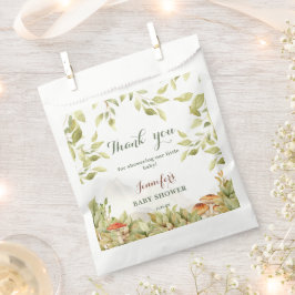 Rustic Woodland Baby Shower Greenerie Vielen Dank Geschenktütchen