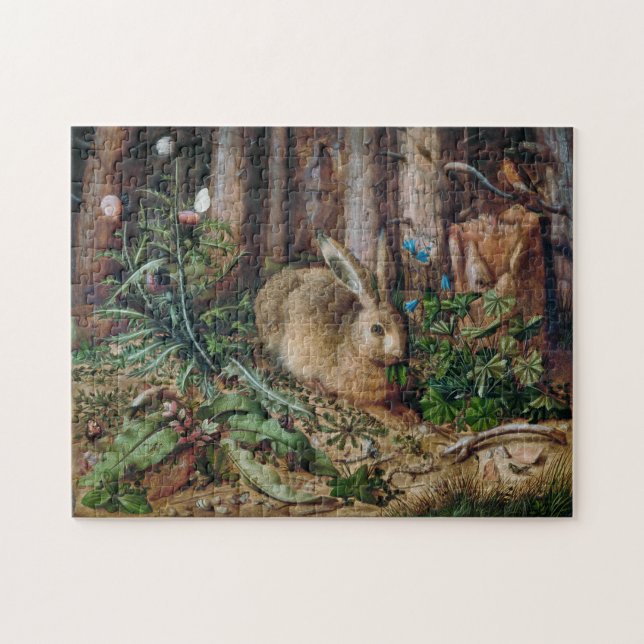 Rustic Woodland Forest Rabbit (Horizontal)