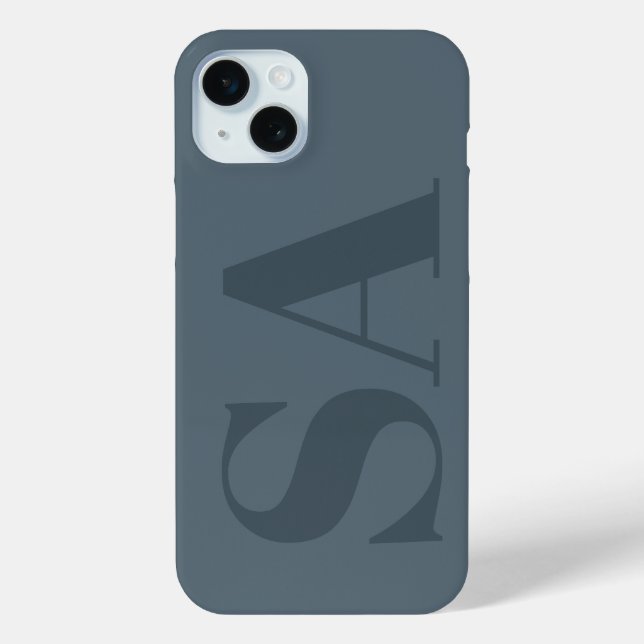 Rustik Blaue Wasserfarbe Minimalistisch Modern Case-Mate iPhone Hülle (Rückseite)