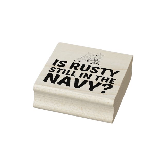 RUSTIK NOCH IN DER NAVY GUMMISTEMPEL (Stempel)