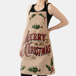 Rustikal 1876 Frohe Weihnachten Schürze