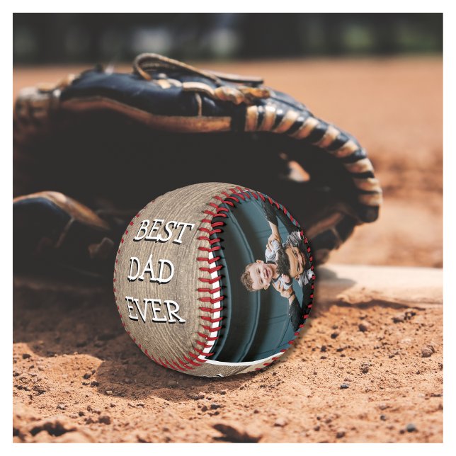 Rustikal 2 Foto Bester Vater je Baseball (Von Creator hochgeladen)