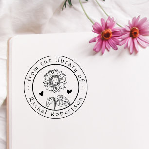 Rustikal aus der Bibliothek des Custom Sunflower B Gummistempel