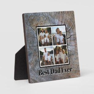 Rustikal beängstigend Baumring Muster Foto Vater Fotoplatte