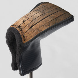 Rustikal bedrückte dunkle Außenfassade Barnholzmus Golf Headcover