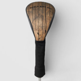 Rustikal bedrückte dunkle Außenfassade Barnholzmus Golf Headcover