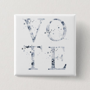 Rustikal Blue Vote Button