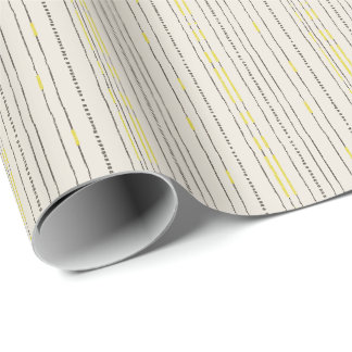 Rustikal Boheme Moderne Linien Punkte minimalistis Geschenkpapier