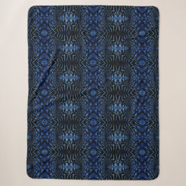 Rustikal Boho Navy Blue Black Trendy Tribal Ethnic Sherpadecke