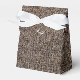 Rustikal-braune Gastgeschenk Hochzeit Geschenkschachtel