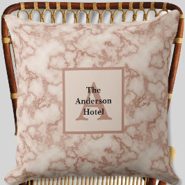 Rustikal-brauner Marmor - neutrale Dekoration Kissen