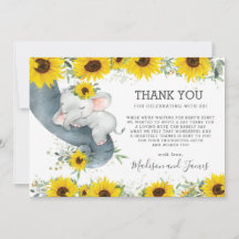 Rustikal Chic Sonnenblume Elephant Baby Shower Gir
