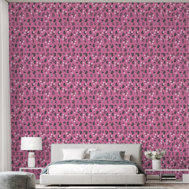 Rustikal Elegant  Floral   Tapete (Schlafzimmer)