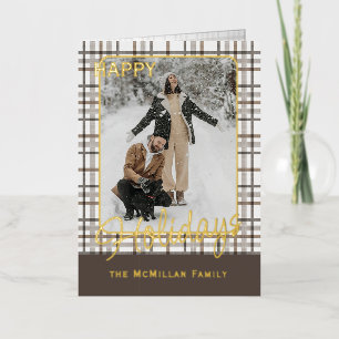 Rustikal Elegantes Schachbrettmuster Gold