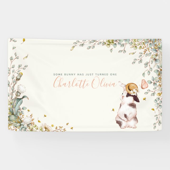 Rustikal, etwas sonnig ist ein floraler Girl-Cotat Banner (Horizontal)