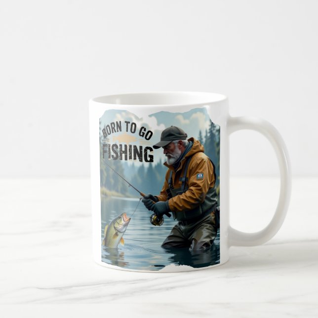 Rustikal Geboren zu gehen Grandpa Kaffeetasse (Rechts)