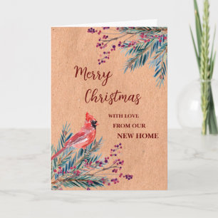 Rustikal haben wir neue Adresse Weihnachten versch Karte