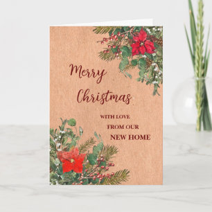 Rustikal haben wir neue Adresse Weihnachten versch Karte