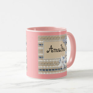 Rustikal, Hochzeit Tasse