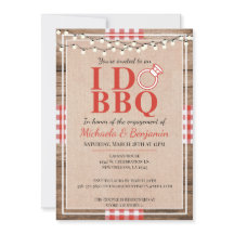 Rustikal I Do GRILLEN Engagement Party Paare Dusch