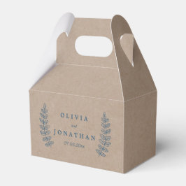 Rustikal | Imitats Kraft Gastgeschenk Hochzeit Box Geschenkschachtel