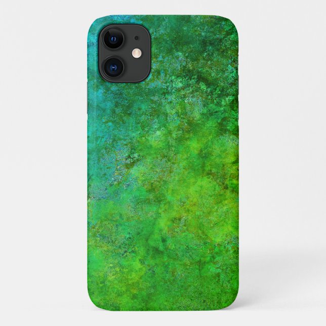 Rustikal Inspiriert Art Green Blue Case-Mate iPhone Hülle (Rückseite)