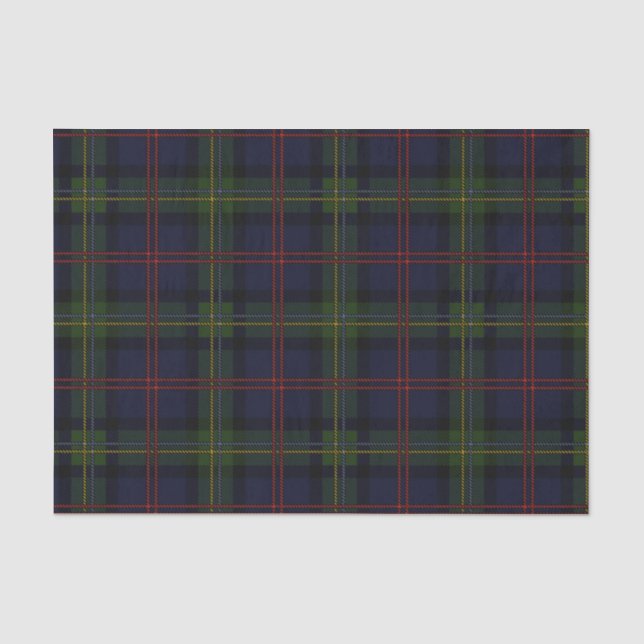 Rustikal Kariert Elegante Klassik Holiday Tartan Seidenpapier (Vorderseite)