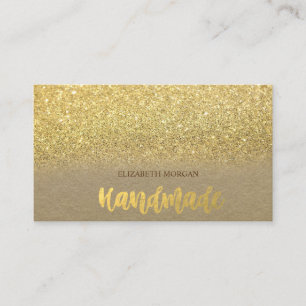 Rustikal, Kraft, Gold Glitzer Ombre Visitenkarte
