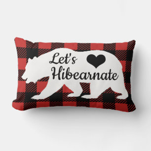 Rustikal Let's Hibearnate Buffalo Lumberjack Karie Lendenkissen