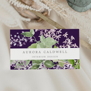 Rustikal Lilac Lila Visitenkarte
