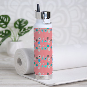 Rustikal, modern und blumenreich trinkflasche