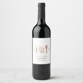 Rustikal Moderne Koch Küche Stuff Babydusche Wein Weinetikett