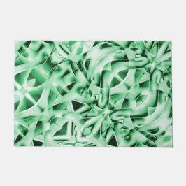 Rustikal oder nicht, weißgrüne, bizarre Schnittwun Fußmatte