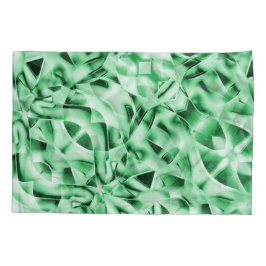 Rustikal oder nicht, weißgrüne, bizarre Schnittwun Kissenbezug