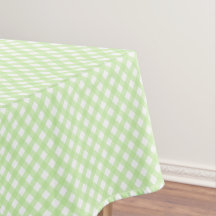 Rustikal, Pastel Green Gingham Pattern