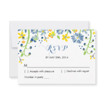 Rustikal | R S V P Replik Card Gelb