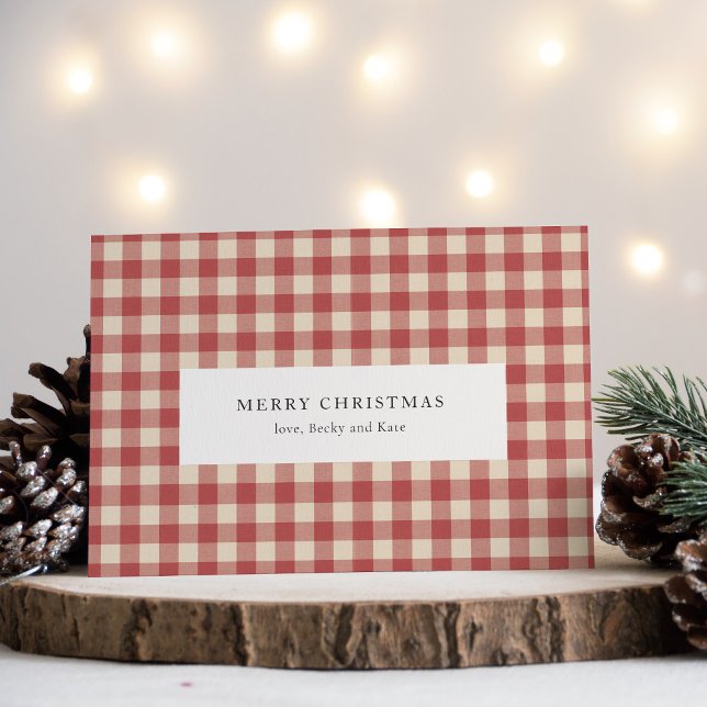 Rustikal Red Gingham Moderne Weihnachten (Von Creator hochgeladen)