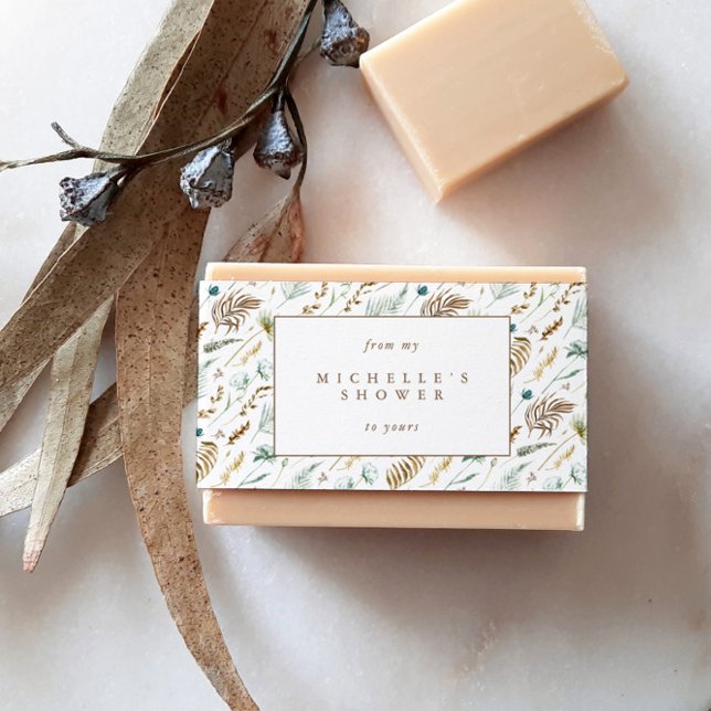 Rustikal-Romantische Seifenbauchband-Label Wrap Einladungsbanderole (Von Creator hochgeladen)