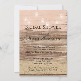 Rustikal rosa Holz und Lanterns Dusche