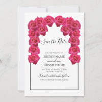 Rustikal rosa Rosen Hochzeit speichern das Datum