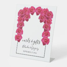 Rustikal rosa Rosen Hochzeitskarten & Geschenke